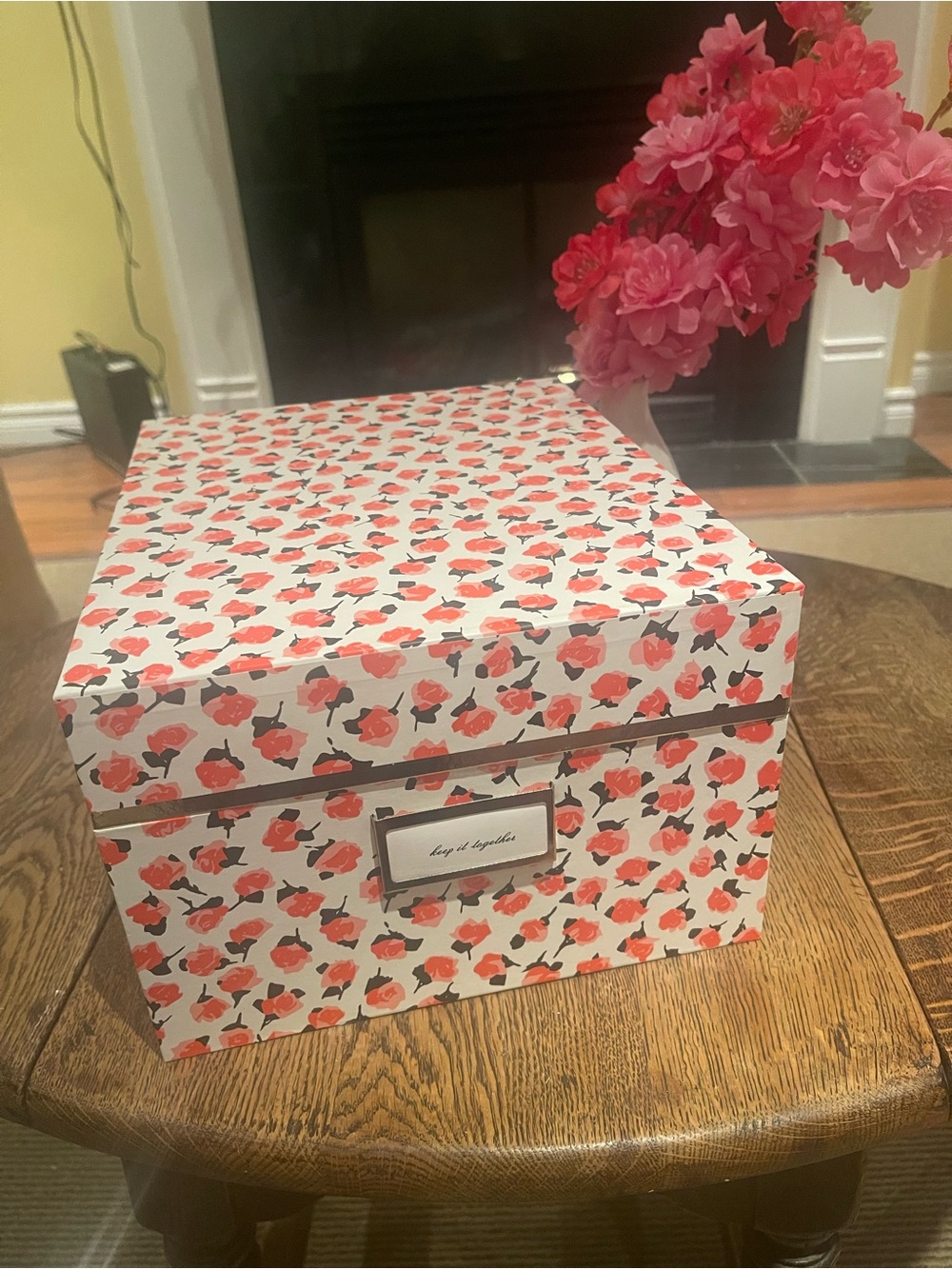 Medium Sized kate spade Storage Box Roses